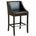 thumbnail image 2 of Home Square 26" Quilted Leather Bar Stool in Brown - Set of 2, 2 of 3