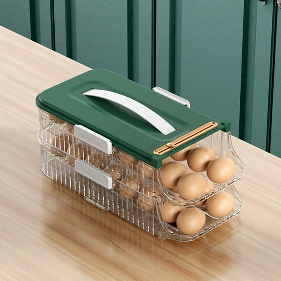 Refrigerator Door Rolling Rack Holding Storage Box Refrigerator Can Be Stacked With Portable Box Kitchen Box