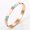 Rose, variant on New Fashion Three-color Heart-shaped Bracelet Titanium Steel 18K Gold Plating College Style Female Bracelet