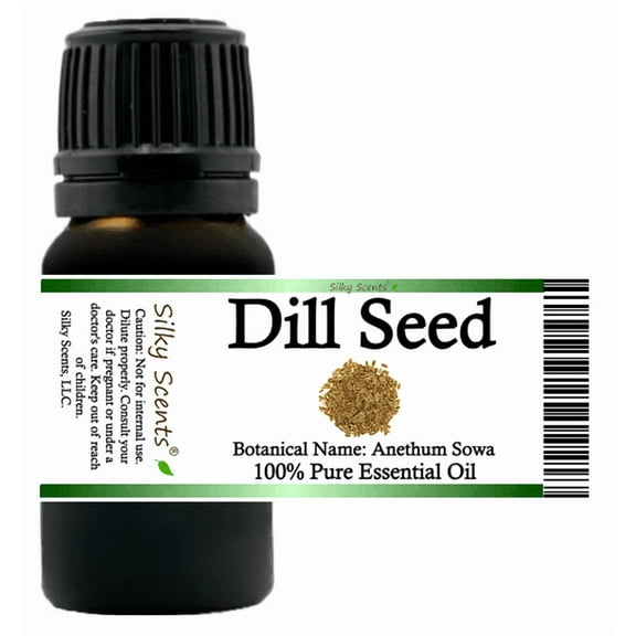 Dill Seed Essential Oil 5 ml (1/6 fl oz) - 100% Pure and Natural by Silky Scents