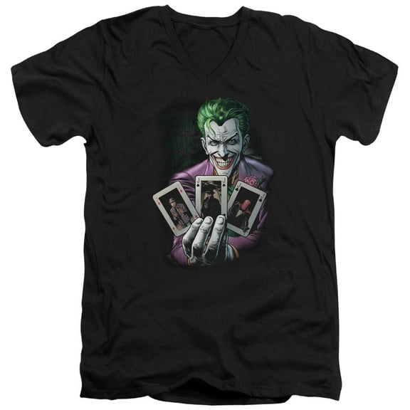 Batman - 3 Of A Kind - Slim Fit V Neck Shirt - XX-Large