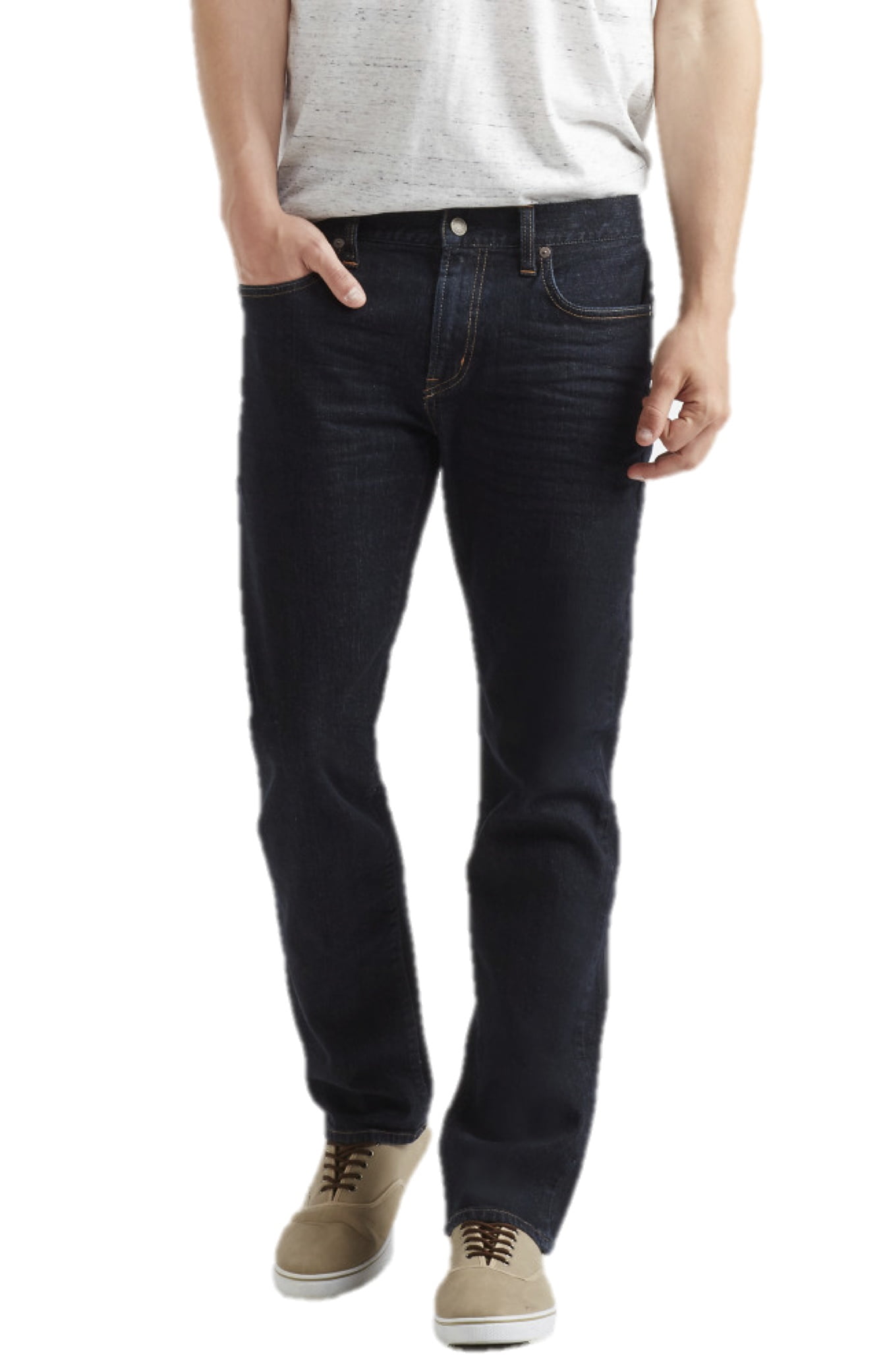 Aeropostale Aeropostale Mens Slim Straight Dark Wash Stretch Jeans