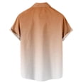 thumbnail image 2 of Camisas Para Hombre Manga Larga Camisa de manga corta con estampado digital 3d de ocio de tendencia de moda de playa de turismo de vacaciones de verano para hombres (Orange, L), 2 of 4