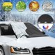 thumbnail image 5 of Parasol magnético para coche con solapa y correa de seguridad, protector de nieve para parabrisas delantero de coche, para minivans y SUV., 5 of 11