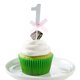 thumbnail image 4 of 12/set brillo número arco pastel Toppers Cupcake selecciones 1ª fiesta de cumpleaños Plata Yuyangstore Primera fiesta de cumpleaños, 4 of 8