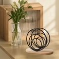 thumbnail image 5 of Metal Napkin Storage Rack Creative Vertical Paper Towel Holder for Hotel, Cafe Restaurant - Wooden Base Table Top Dispenser (black, 15.5 * 6.5 * 12.3cm), 5 of 6