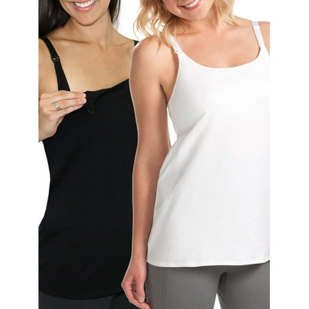 - Loving Moments by Leading Lady 2 Pack Nursing Cami with Shelf Bra, Style L3013