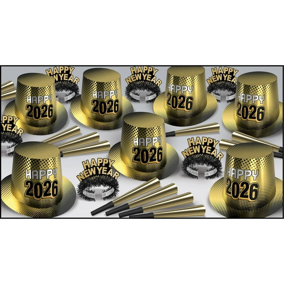 New Year "2026" Gold Assorted Kit for 50