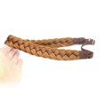 thumbnail image 4 of DIGUAN 2 Strands Synthetic Hair Braided Headband Classic Chunky Plaited Braids Elastic Stretch Hairpiece Women Girl Beauty accessory, 54g Boho (Strawberry Blonde), 4 of 5