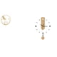 thumbnail image 1 of Figura De Escultura De Cristal Con Soporte Para Adorno, Ideal Para Pasillo, Chimenea, Dormitorio, Oficina, Con Grandes Números Romanos, Decoración Silenciosa, Reloj Colgante., 1 of 8