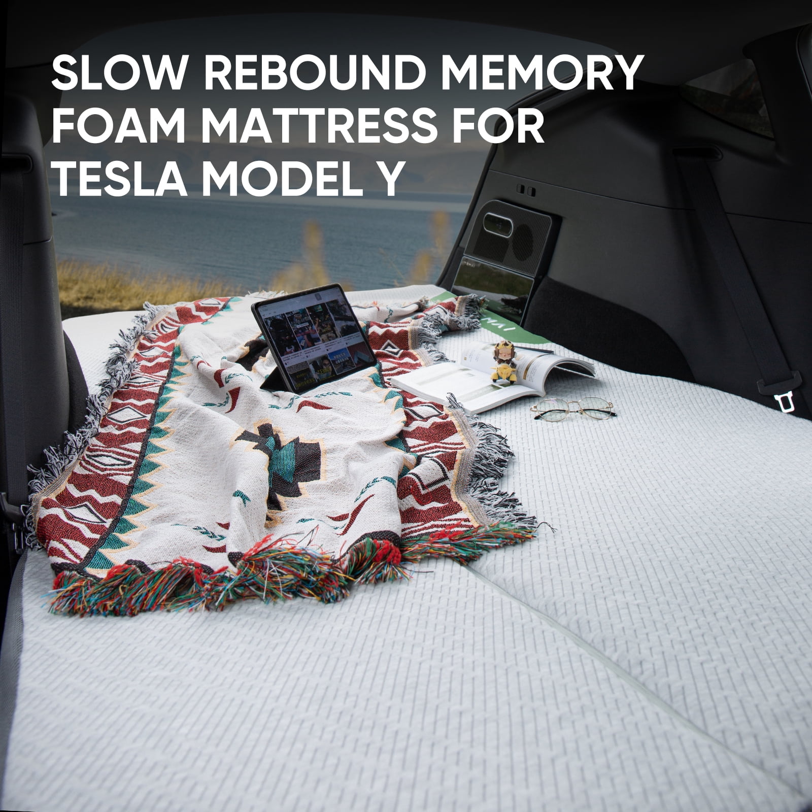 Tesla Model Y Camping Slow-Rebound Memory Foam Sleeping Pad