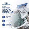 thumbnail image 3 of Open Box Snow Joe Windshield Ice Scraper, Car Window Winter Snow Removal Broom, Blue, SJBLZD, 3 of 14