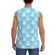 thumbnail image 4 of Fotbe Skating Poodle Fun Men's Camiseta sin Mangas Estampada para Hombres, Playera Casual para Gimnasio, Entrenamiento, Playa-Medium, 4 of 7