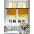 thumbnail image 4 of Orange Gradient Sheer Curtains for Living Room Bedroom, Watercolor Abstract Orange Gradient Water Ripples Light Filtering Sheer Curtains, Rod Pocket Voile Window Drapes, 2 Panels Set 54"x 45", 4 of 7