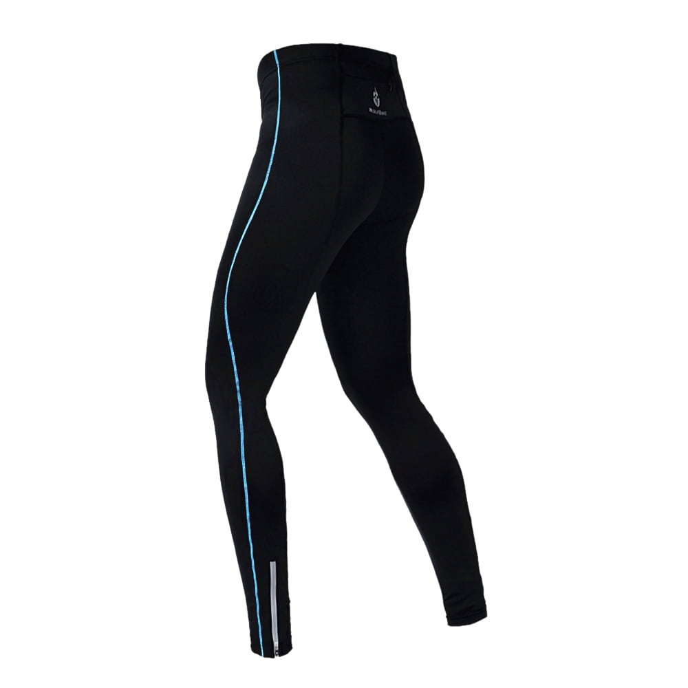 Men's Long Cycling Bike Pants Small (blue trim) by Unbranded