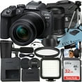 thumbnail image 1 of Canon EOS R10 Mirrorless Camera with RF-S 18-150mm Lens + SanDisk 32GB Memory Card + Case + LED Flash + ZeeTech Accessory Bundle, 1 of 10