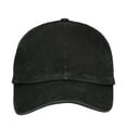 thumbnail image 6 of Toptie Backless Washed Cotton Ponytail Cap Messy Bun Curly Hair Baseball Caps for Women-Black, 6 of 8