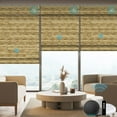 thumbnail image 2 of XNKOLMJ Motorized Natural Woven Wood Blinds for Windows  Electric Auto Roman Shades with Remote for Sliding Doors  Compatitable with Alexa/Homekit/Google Home  Customized  Multi Color Sam, 2 of 8