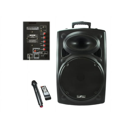 beFree Sound - Bluetooth Powered Portable PA Speaker - Black
