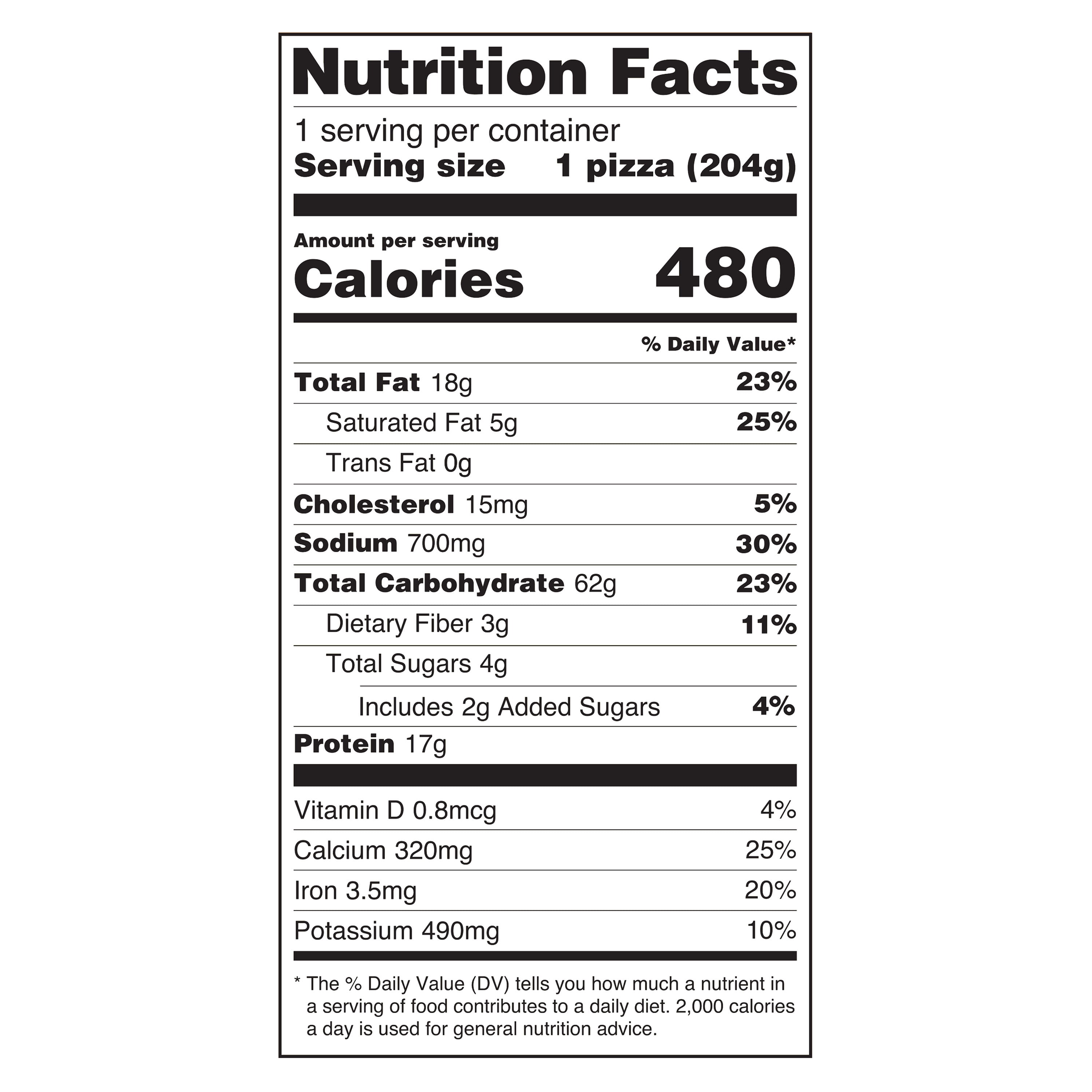Great Value Microwavable Thin Crust Cheese Pizza, 7.2 oz (Frozen)