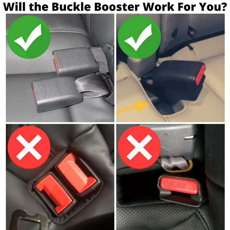 BPA-Free Buckle Booster for Car Seat Belt - Raises Your Seat Belt for Easy  Reach - Stop Fishing for Buried Seat Belts - Stands Up Receptacle for  No-Hassle Buckling - with Kids