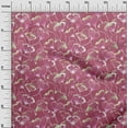 thumbnail image 2 of oneOone Georgette Viscose Pink Fabric Flower Watercolor Craft Project Decor Fabric Print By The Yard 42 Inches Wide, 2 of 4