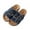Denim, variant on Roxoni Women's Comfort Flat Sandals Double Buckle Adjustable Straps Flat Slides Footbed Suede