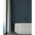 thumbnail image 4 of Lillian August Luxe Haven Rib Tile Peel and Stick Wallpaper 20.5 in. W x 18 ft. L - Denim Blue, 4 of 7