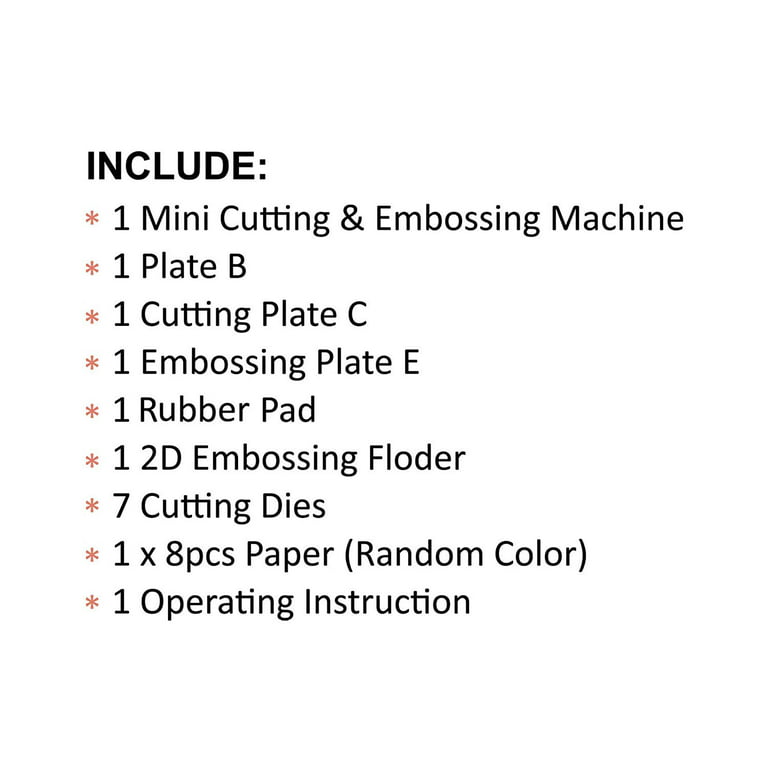 ダイカットマシーン Bira Craft Adjustable Die Cutting & Embossing Machine Starter  KIT, 9 Opening, Paper, Fabric and Other Materials (Starter Kit) :  ho200515-066 : MJ-MARKET - 通販 - Yahoo!ショッピング