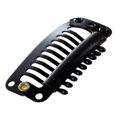 thumbnail image 5 of 60Pcs Black Nine-Tooth Clip for Hair Extension Snap Clip for DIY Use(Black)32MM L, 5 of 5