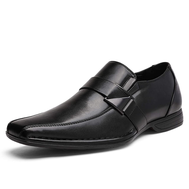 Mocasines Clásicos Slip-On para Hombre Bruno Marc Negro Talla 12