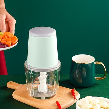 

PATLOLAV Electric Garlic Chopper Mini Portable Veggie Chopper Garlic Grinder Masher Onion Chopper Blender to Vegetable Wireless Food Processor for Ginger Chili Fruit Meat