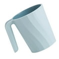 thumbnail image 1 of Moyic Vaso de plástico para cepillo de dientes, vaso de baño, artículos de tocador de viaje, taza de lavado, accesorios de baño antideslizantes de Juegos de accesorios de baño azul claro Moyic HA003589-01, 1 of 1