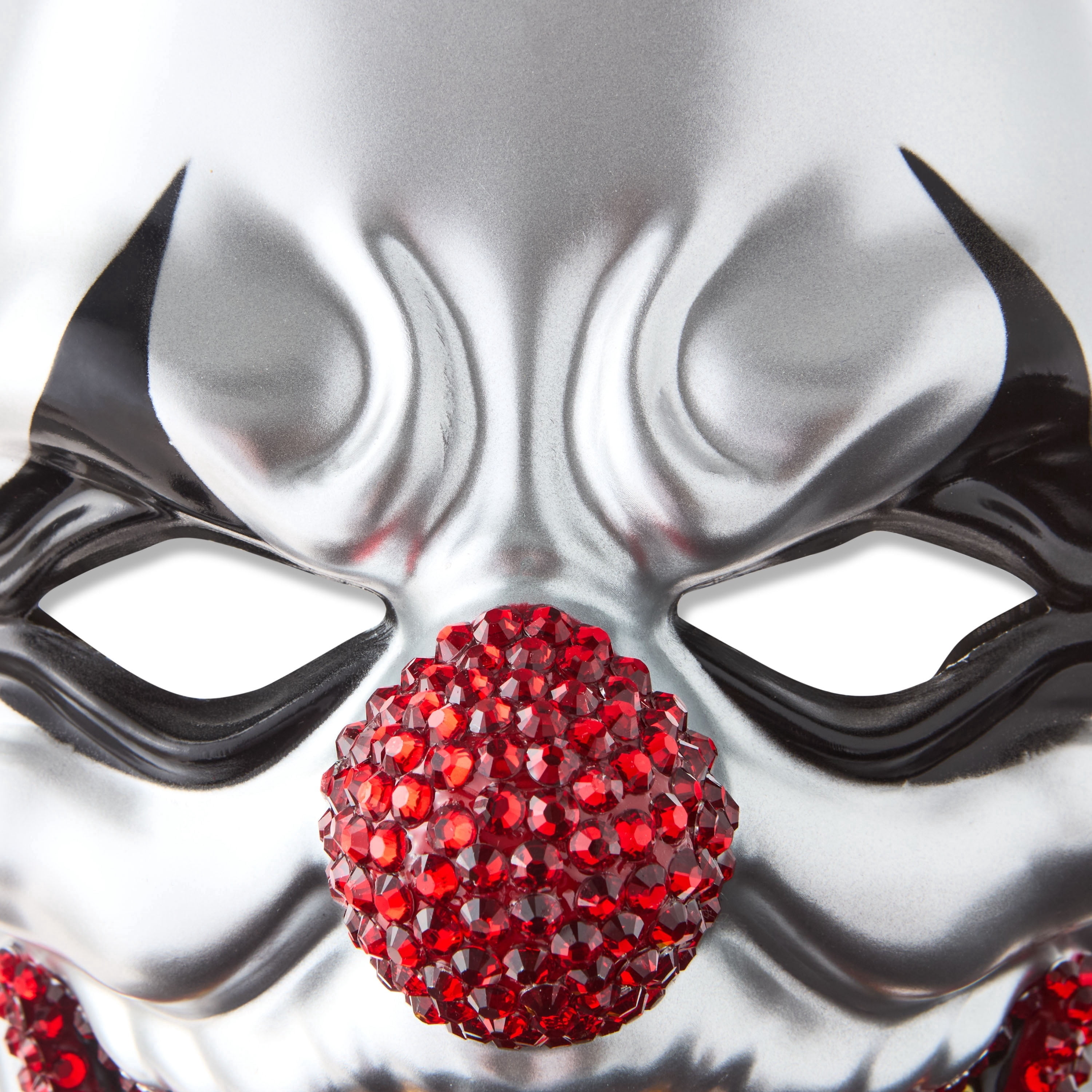 Big Top Bling Mask Costume Accessory for Adults, Silver, Halloween by Way To Celebrate