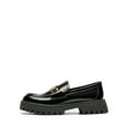 thumbnail image 2 of BURUDANI Women Platform Penny Loafers Slip-On Chunky Heel Casual Business Dress Shoes, 2 of 5