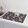thumbnail image 6 of Yiaed Christmas Bunny A Print Highly Absorbent Microfiber Kitchen Counter Mat, Dish Drying Pad for Dishes, Utensils, Pots and Pans, Large 18" x 24", 6 of 7