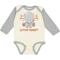 thumbnail image 3 of Inktastic Little Peanut Cute Baby Elephant Boys or Girls Long Sleeve Baby Bodysuit, 3 of 5