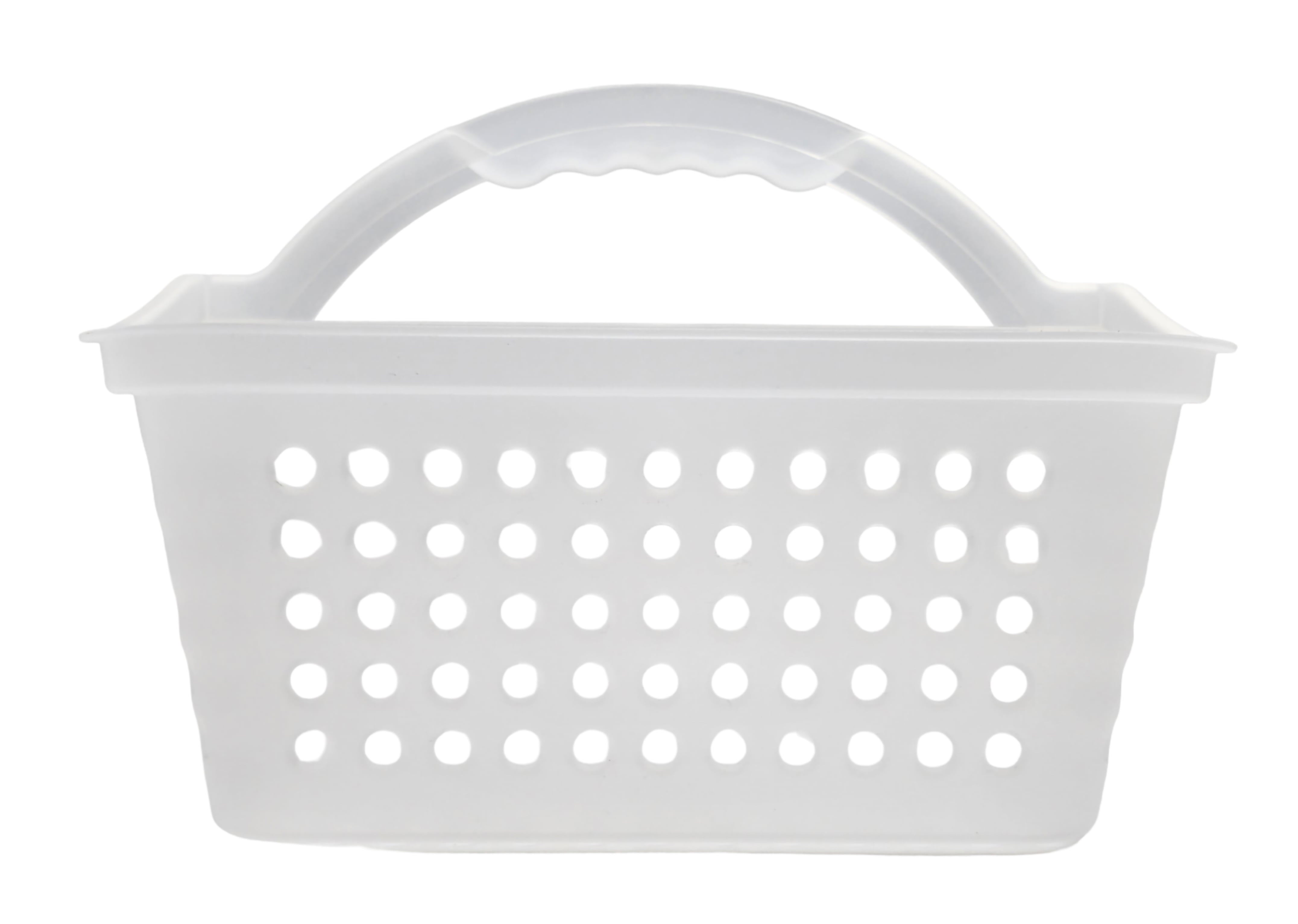 Mainstays Small Portable Shower Caddy Frost Plastic Walmart