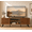 Type B-Walnut Brown, variant on GTPLAYER TV Stand for TVs up to 80", Mid Century Entertainment Center with Storage Shelves, White