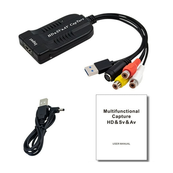 YIEMEEN USB Video Capture Card For Multiple source to Digital Converter Edit and Record Videos from Various Devices