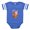 Royal Blue, variant on CafePress - Bunny Rabbit In An Easter Basket Baby Football Bod - Cute Infant Baby Football Bodysuit
