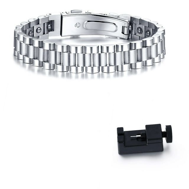 Bracelets Bangles Bio Energy Therapy Stainless Steel Strap Unisex Bracelet