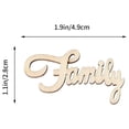 thumbnail image 2 of Troglfold Wood Piece Prop 15pcs Wooden Family Cutout Letters for Wedding Party Decorations,1.93"X1.1"X0.1", 2 of 10
