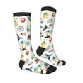 thumbnail image 3 of Balery Travel1 Fun Novelty Socks Men'S Women'S Crew Socks Funny Crazy Novelty Socks Quirky And Cool Socks, 3 of 9