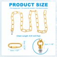 thumbnail image 2 of Uxcell 3 Ft Light Fixture Chain, 1 Set Lighting Chain with Quick Link Connectors Up to 110 lbs Gold Tone, 2 of 6