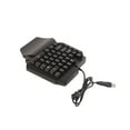 thumbnail image 4 of Ratón con teclado para juegos de media mano, teclado para juegos de media mano, sensación mecánica, teclado para juegos, combinación de teclado y ratón para juegos RGB con una ma, 4 of 9