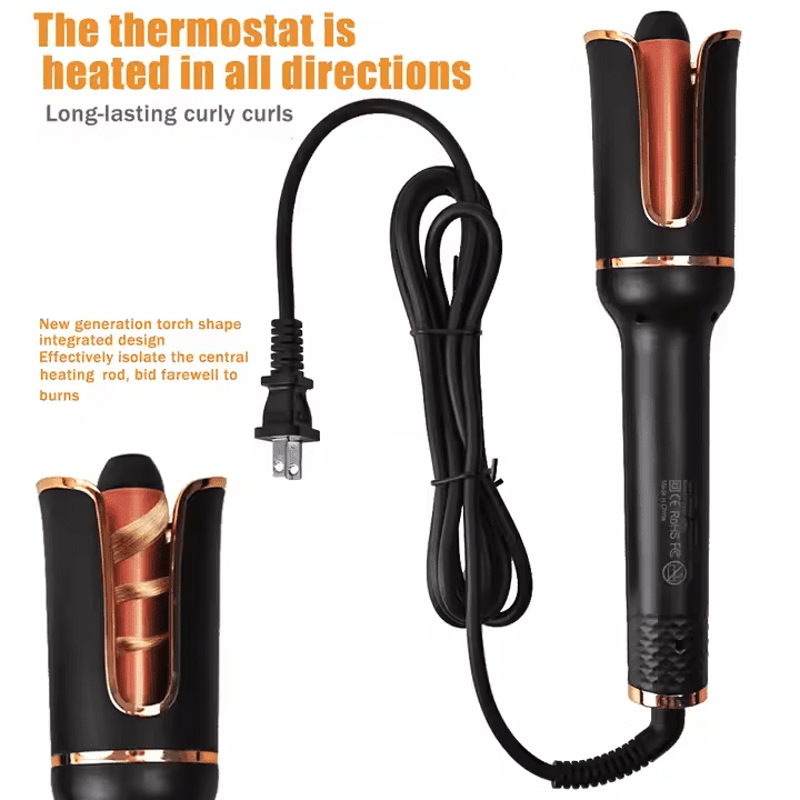 2025 latest Automatic Curling Wand - Electric Rotating Curling Iron for Medium to Long Hair