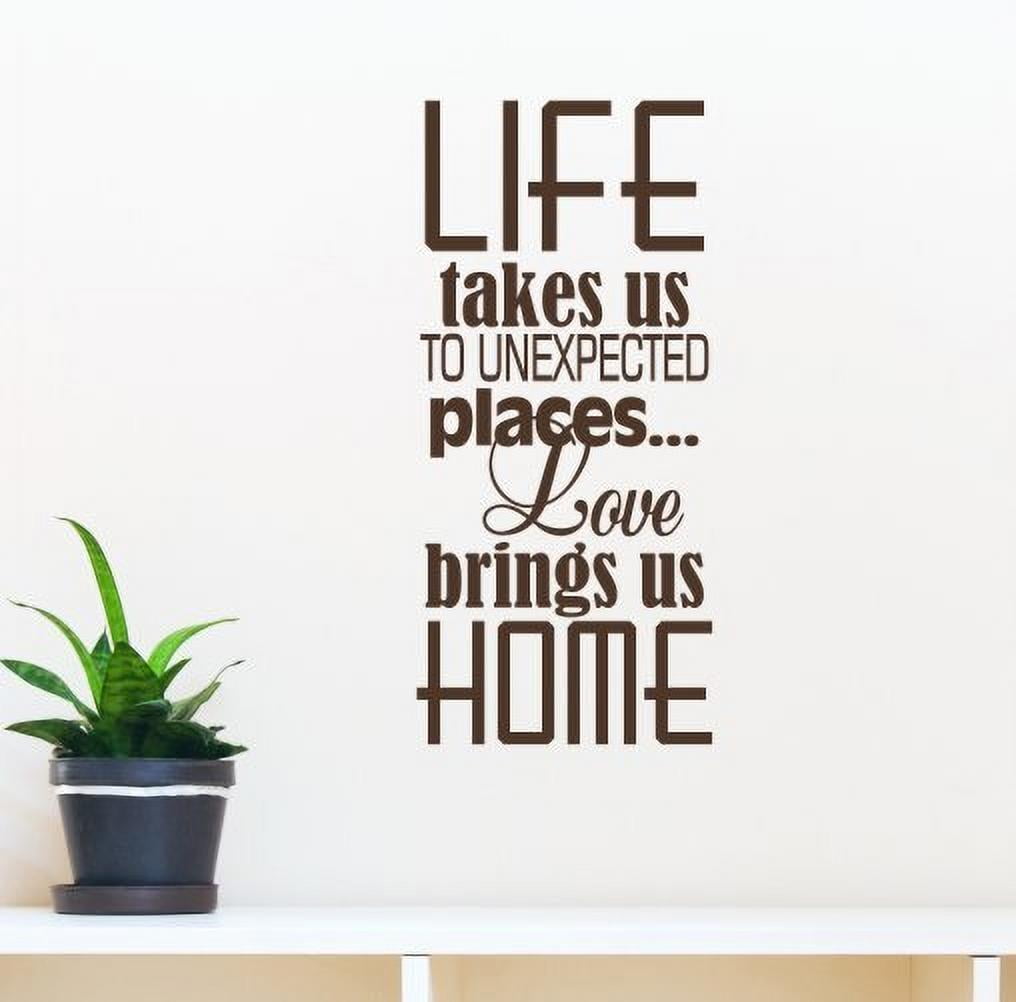 Love Home Decor Life Takes Us Places Wall Decals Vinyl Lettering Quotes