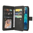 thumbnail image 2 of Wallet Case for Samsung Galaxy S20 FE, Magnetic Zipper Pouch Premium PU Leather with Kickstand Wallet Flip Shockproof Phone Case Wrist Strap Card Slots Holder Pocket Samsung Galaxy S20 FE,
Black, 2 of 18