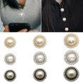 thumbnail image 3 of 10Pcs Clothing Accessories DIY Sewing Button Pearl Clothing Buttons Sewing Accessories Shirt Buttons Shiny Rhinestone SILVER 15MM 10PCS, 3 of 8